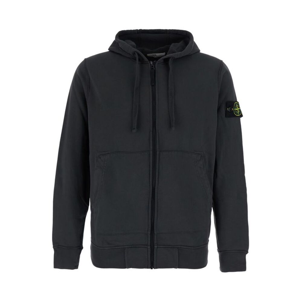 Stone Island Men Sweatshirt With Crew Neck And Long Sleeves In Gray Unisex